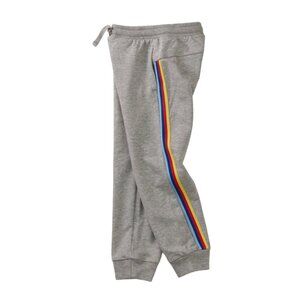 Tea Collection Gray Stripe-out Joggers Kids SIze 10